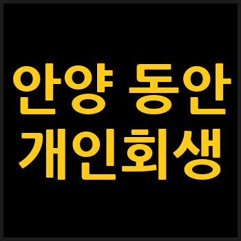 안양 동안구 개인회생